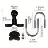 Motorcycle Fine Tube Ball Head Rearview Mirror Fixed Ball Head Mobile Phone Stand Handlebar U-lock Handlebar Modified Parts