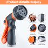 Ugello Sprayer per Tubo da Giardino ad Alta Pressione 8 Modalità di Spruzzo Irrigazione Prato Multifunzione Lavaggio Auto Robusto Portatile Doccia per Animali