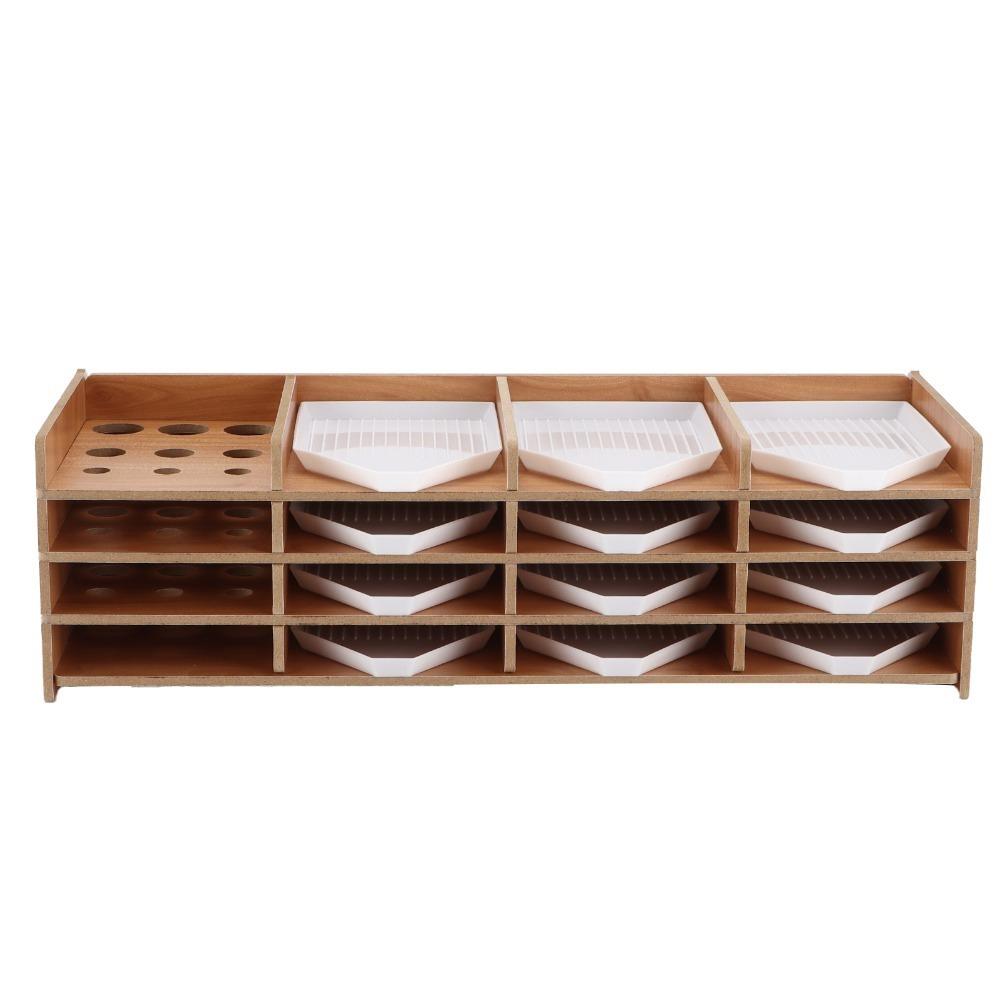 layered structure Rhinestone tool tray multi-compartment tray set  handmade accessory management