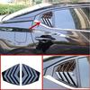 For - Nissan Sentra Bright Black Window Louvers Rear Vent Cover Trim