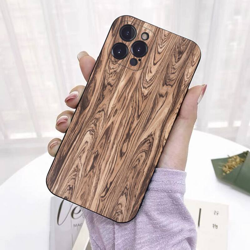 Dřevěná textura Telefonní pouzdro Silikonové měkké Pro iphone 14 13 12 11 Pro Mini XS MAX 8 7 6 Plus X 2020 XR Kryt