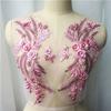 Appliques Sew White Black Wedding Gown Appliques 3D Flower Tassel Beads Lace Appliques Sew Patch