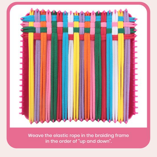 1 Set Webstuhl-Set mit Häkelnadel in Regenbogenfarben, für Anfänger, DIY-Kunsthandwerk, Topflappen, Handwebwerkzeuge, Geschenk für Kinder, Mädchen, Erwachsene