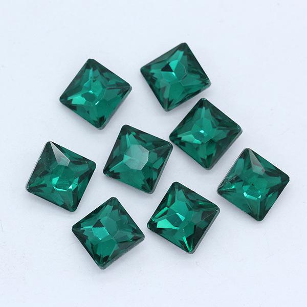 Multi-Colored Square Crystal Glass Gems – Decorative Artificial Stones for Clothing, Shoes, and Packaging