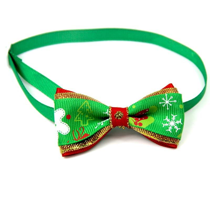 

Christmas Small Dogs Collar Attachment Bow Ties Xmas Parties Puppies Cats Collar Charms Accessories Slides Bowties Assorted