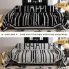 Black Letter Chenille Sofa Cover Anti Cat Scratch Sofa Cover Furniture Protector Bedroom Office Living Room Home Decor SofaCover