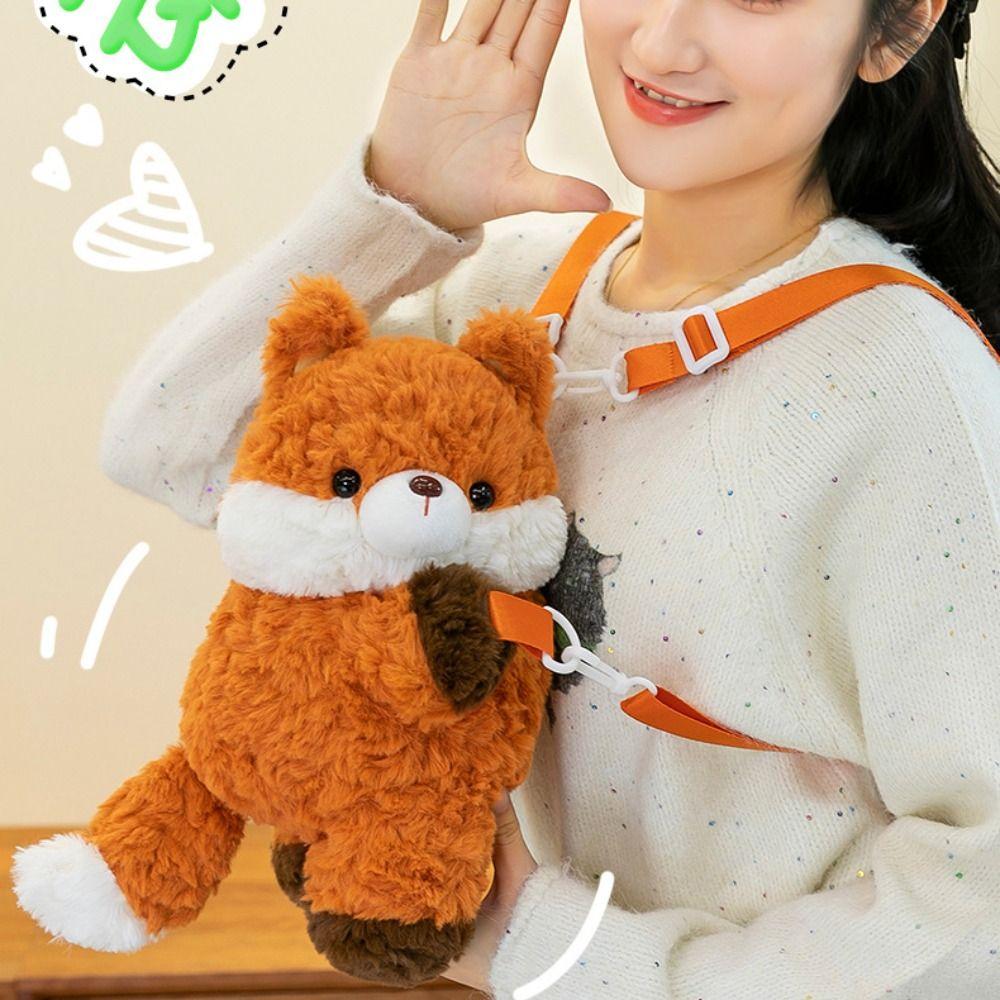 Plush Doll Little Pig Doll Shoulder Bag Animals Cartoon Plush Schoolbag  Students