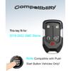 Smart Key for GMC Sierra 2018-, YIKEBALOG 5-Button Proximity Key Fob Replacement for Chevrolet Silverado 2018- HYQ1EA HYQ1ES