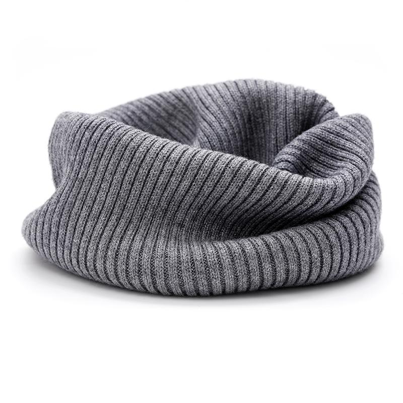 Neck Gaiter Thick Women Ribbed Knitted Tube Scarf Ring Wool Neck Warmer Cowl Collar Loop Snood Scarf Winter Outdoor Skiing Men