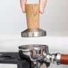 Coffee Tamper Portable Professional Accessories Wooden Handle Hand Press Tool for