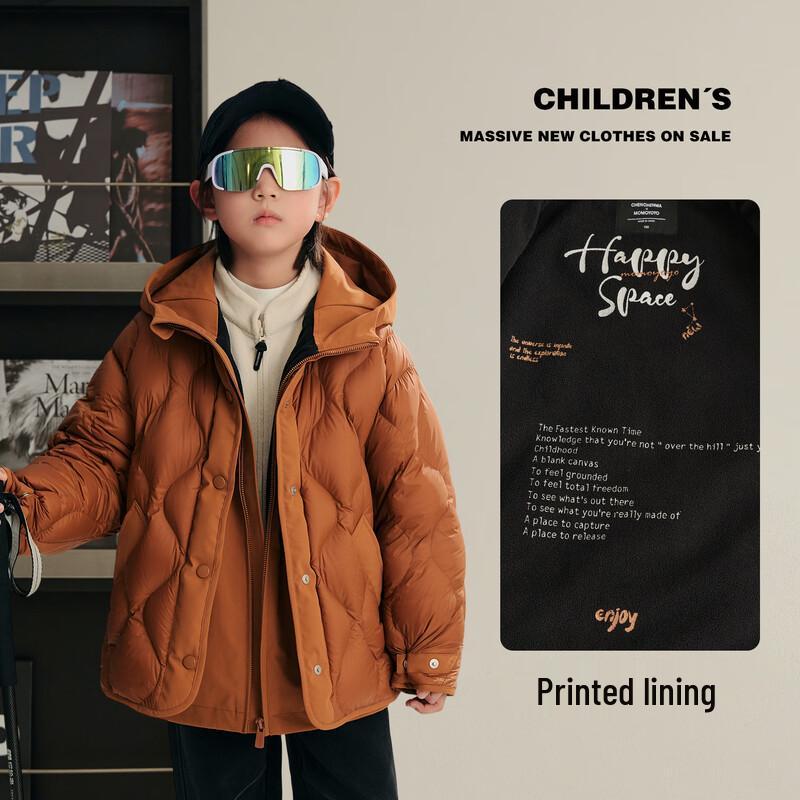 

Children s 3-in-1 Winter Trench Coat with 90% Down Liner 170