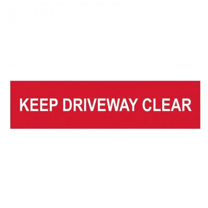 Scan Keep Driveway Clear - Pvc Sign 200 X 50mm