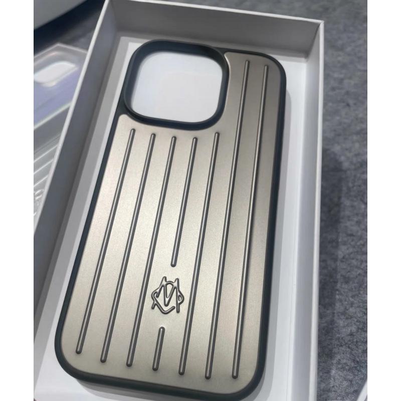 Nouvelle coque de téléphone en alliage d'aluminium pour Rimowa - Convient pour valise Apple/Noire, Couverture complète, Livraison gratuite Une pièce