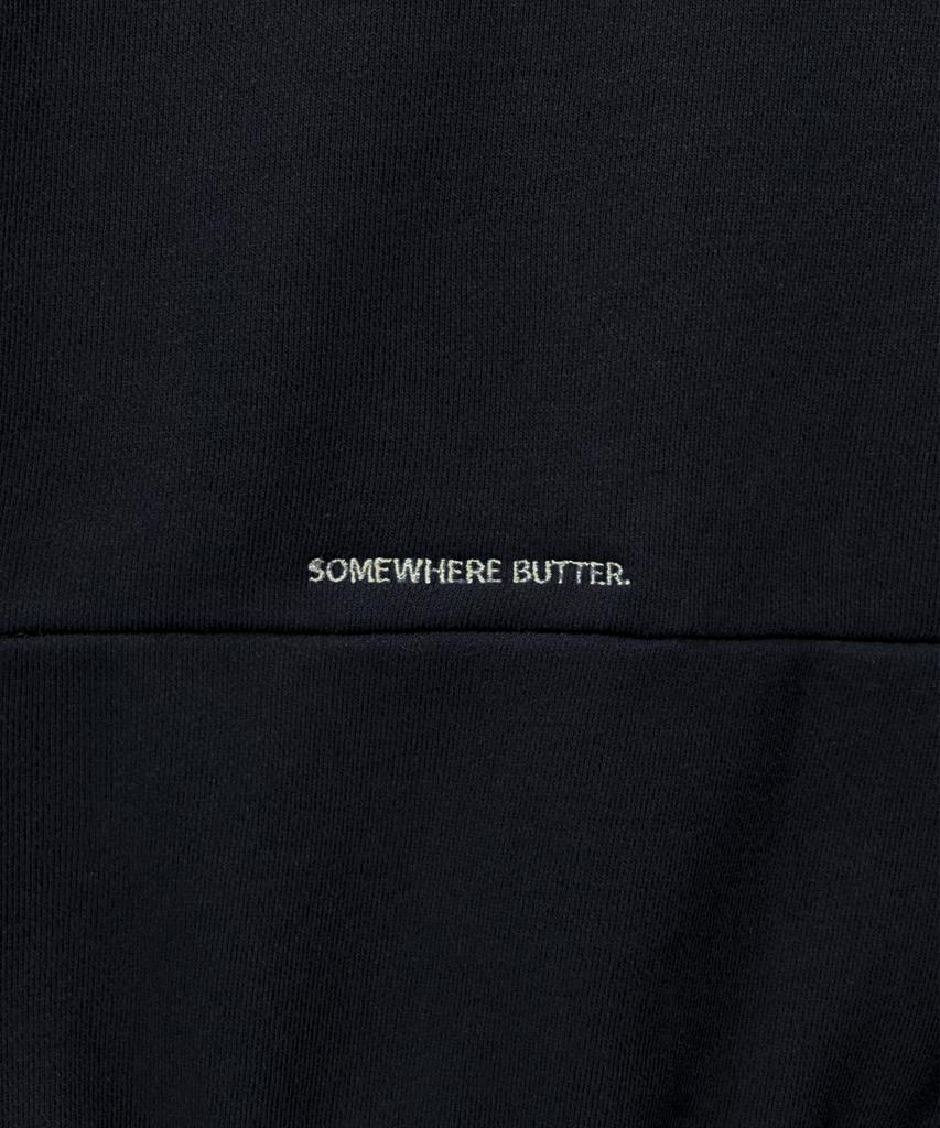 Sseomweeobeoteo Check Wave Logo Sweatshirt - Navy