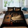 Western Cowboy Duvet Cover Set Vintage Farmhouse Bedding Set for Kids Boys Teens Queen Size Soft 2/3pcs Polyester Quilt Cover