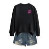 Women's Fashion Casual Long Sleeve Printed Round Neck Sweatshirt Top