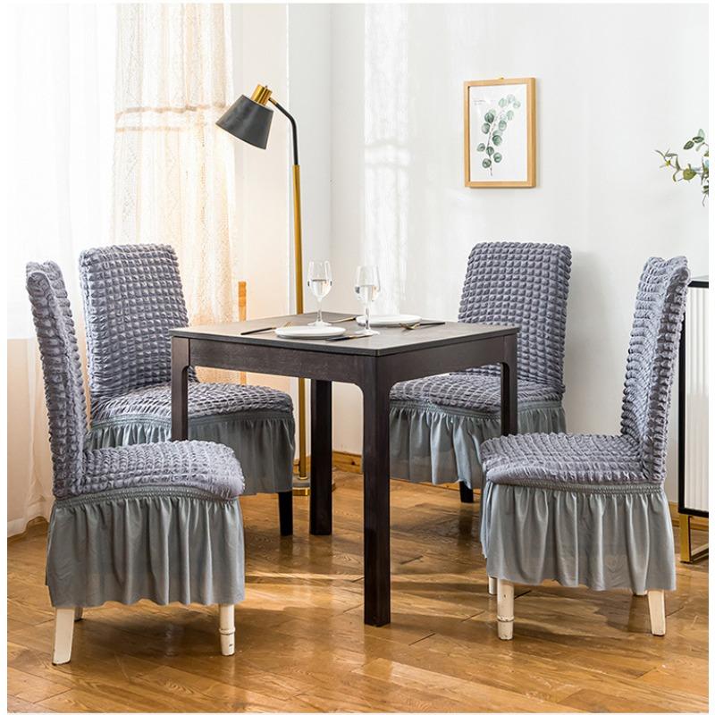 High-elastic Chair Covers Dining Room Soft Skin-friendly Breathable Wedding Decor Lace Universal Seat Covers