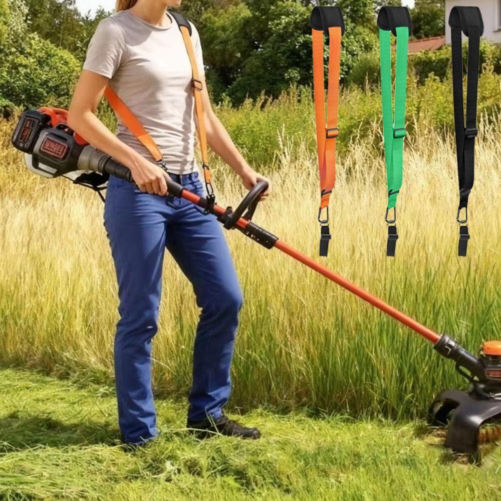 Adjustable String Trimmer Harness Durable Nylon Hanging Weeding Machine Strap  Outdoor Use