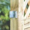 10Pcs Galvanized Steel Panel Clip   Secure Not  Corrosion multiple  Sized Windproof Fence Fasteners for Wooden Brick Posts