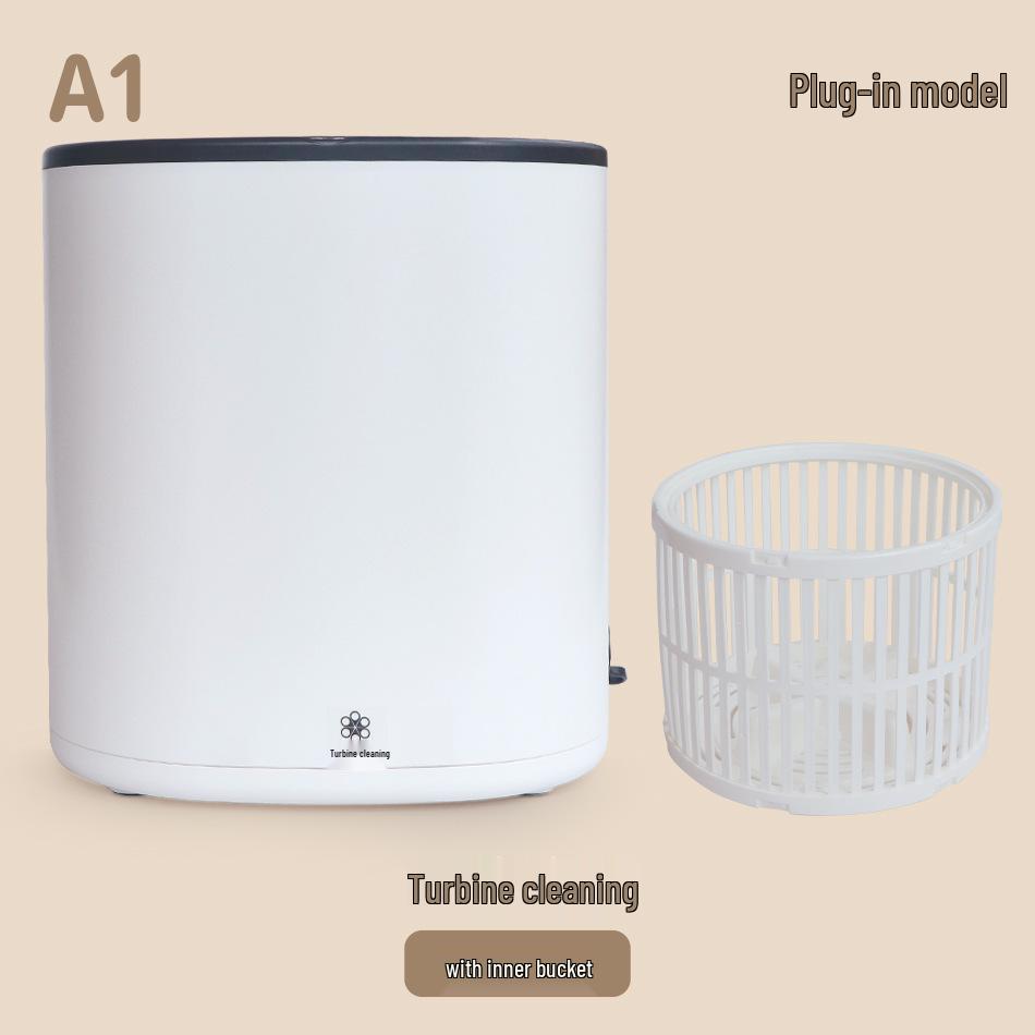 

Портативная умная мини-стиральная машина-турбина для нижнего белья, трусов и носков с озоновой очисткой 20*20*21 cm