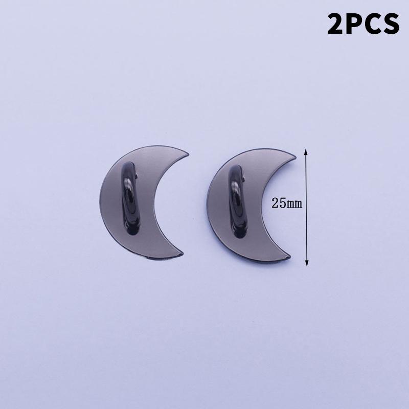 New 2/4PCS Adhesive Metal Stars Moon Bow Phone Charm Holder Phone Case Finger Ring Stand Hook Buckle Charm Clasp Accessor String 5