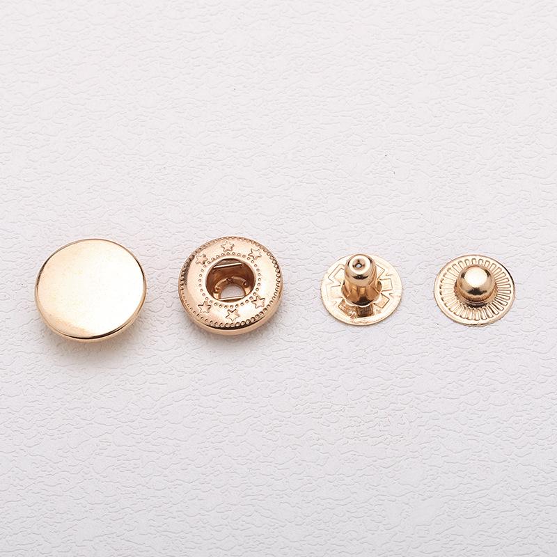 Metal Snap Fasteners 633/831: Copper Male & Female Press Studs for Jackets