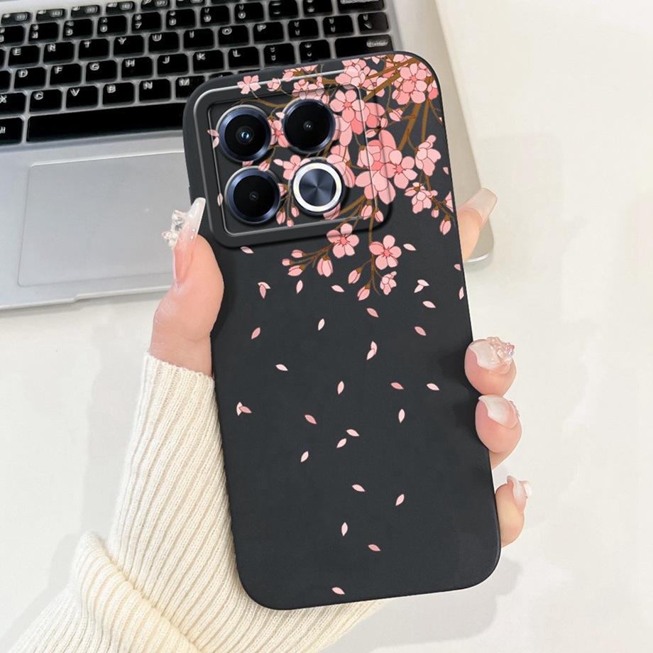 Für Infinix Note 40 5G X6852 Handyhülle Silikon Weiche Rückabdeckung Für Infinix Note40 X6851 Bumper Drachen Katze Blume Schmetterling Tasche