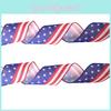 Färgglatt 6m amerikanskt självständighetsband med stjärnor och ränder för festliga firanden