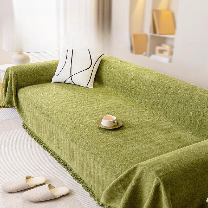 Herringbone Chenille Sofa Towel Cover Cloth Soft Four Seasons Universal All-Inclusive Full Set Sofa Cover Non-Slip