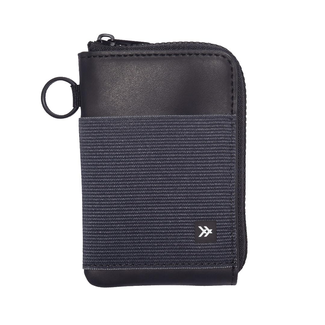 

Thread Wallets Zipper Wallet [Authentic Japanese Product] Minimalist Zipper Wallet with 6 Card Slots (2 External, 4 Internal), Size - 9.3 x 6.9cm,