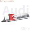 Q1 1Pc S Line Logo Metal Auto Front Grille Badge Sticker Caps For a1 S3 S5 S1 S4 S2 S6 RS3 RS4 RS5 RS6 RS8 B8 B6 TT A2 A3 A4 A5