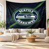Seattle Seahawks Wall Tapestry, Soft Fabric Wall Hanging, Decorative Backdrop For Bedroom Home Wall Art