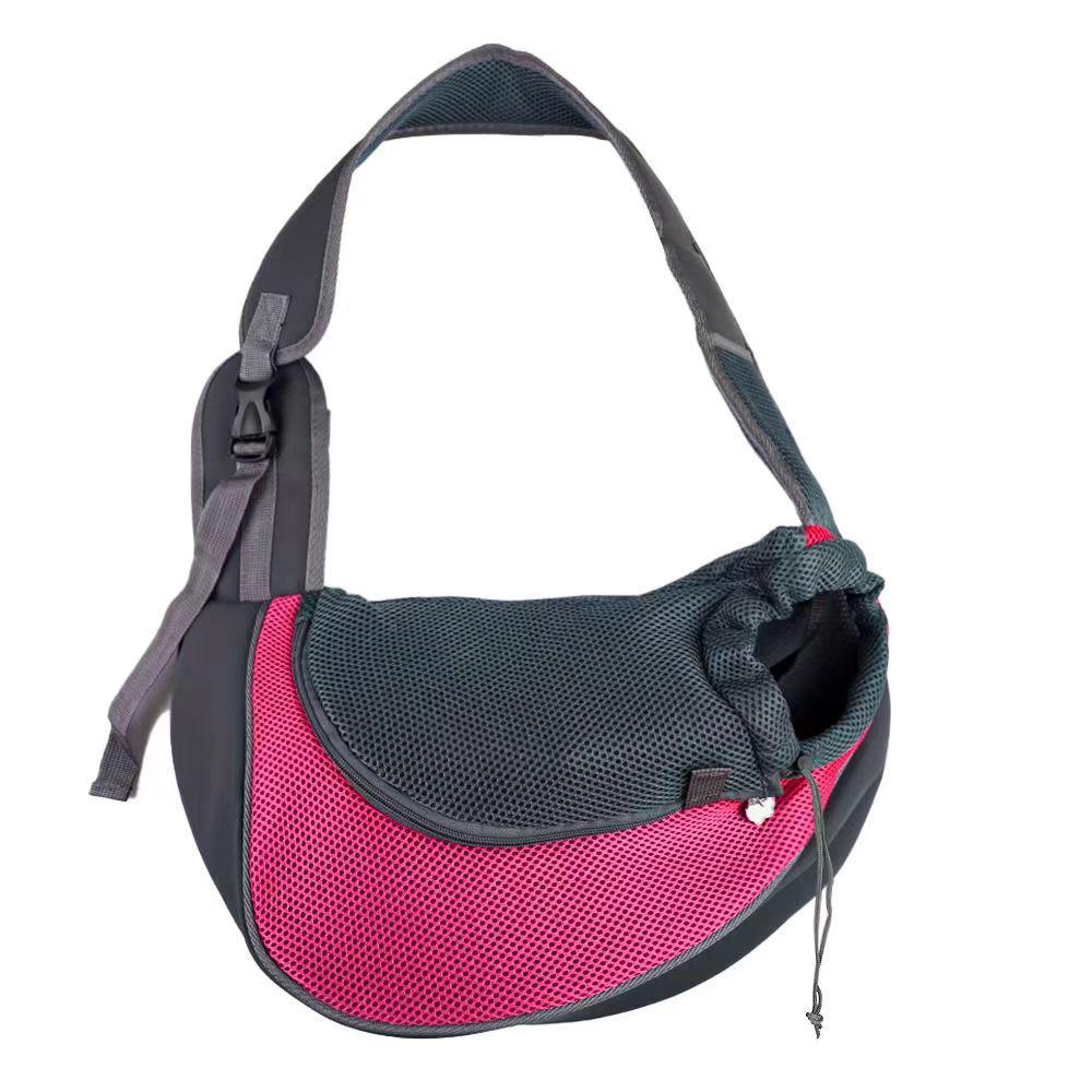 Breathable Mesh Crossbody Pet Backpack for Small Dogs & Cats