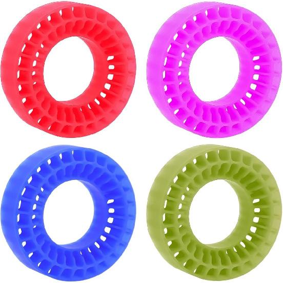 1.0" Tire Inner, Silicone Rubber Tire Inserts for 1/18 1/24 RC TRX4M SCX24 Fcx24 Ax24 RC Crawler Wheels Tire Foam Fill Kit for OD 58-63mm (Blue)