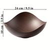 Large Plastic Party Table Salad And Fruit Bowl, Candy Container, Wood Grain Finish, Suitable For Parties And Gatherings.