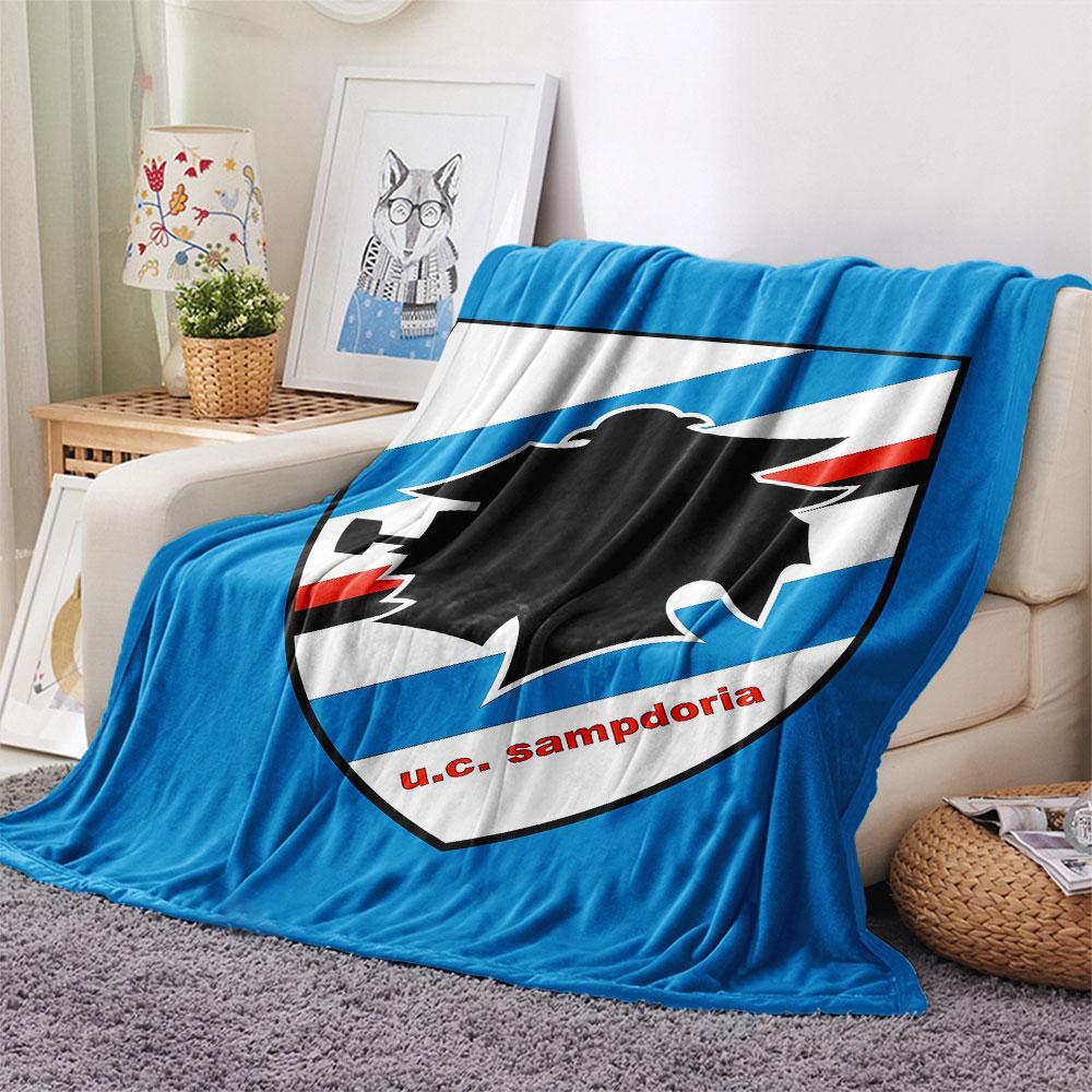 UC. Sampdoria Flanelldecke, Hohe Qualität, Bequem für alle Jahreszeiten, Heimdekoration, Wärme und Komfort