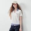 Chuyu Women's Pegasus Embroidered Plaid Faux Two-Piece T-Shirt