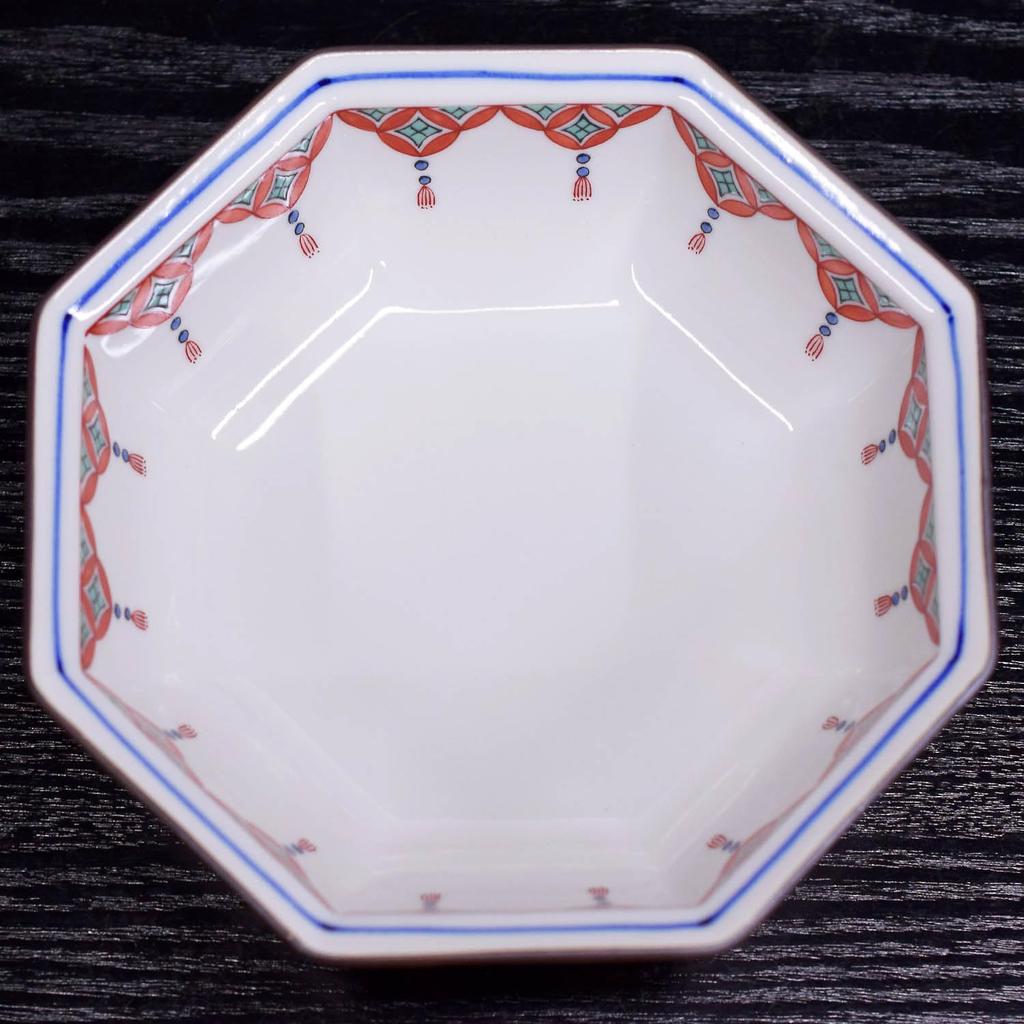 Waza no Kura Stylish Japanese Tableware Kutani Ware Bowl Yoraku Akae Ceramic High-End Brand Japanese Food Dishes Serving Bowl Made in Japan