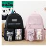 Cute Cartoon School Backpack For Girls Nylon Material High Capacity Book Bag