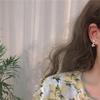 Super exquisite butterfly earrings~ super fairy white sweet small fresh temperament retro Hong Kong style ins stud earrings earrings