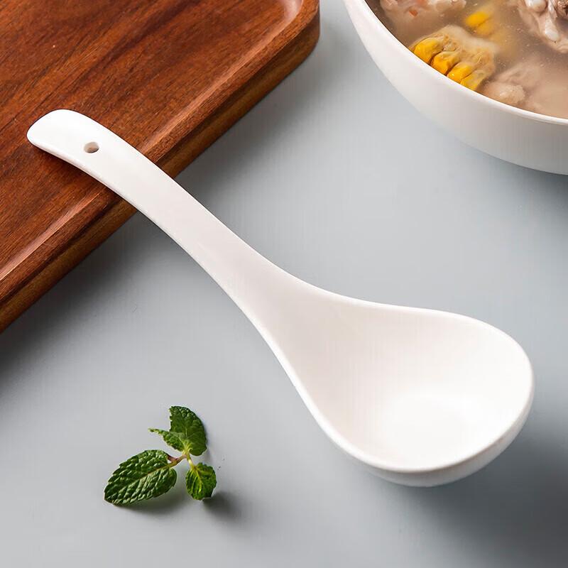 Meichu Japanese Ceramic Soup & Rice Spoon