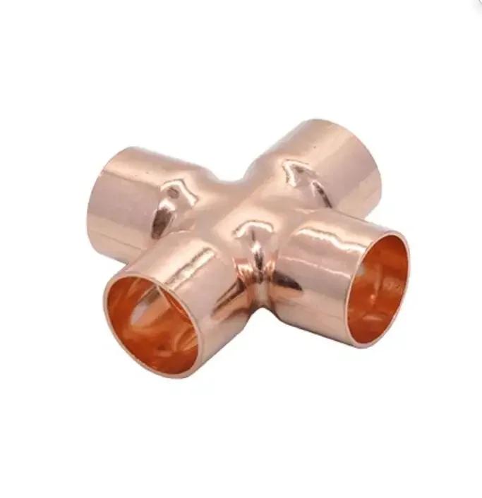1/4" 3/8" 1/2" 5/8" 3/4" 1"Inch 6.35-54mm Straight Elbow Y U P Shaped 3 4 Way Corss Copper End Feed Pipe Fitting Air Conditioner