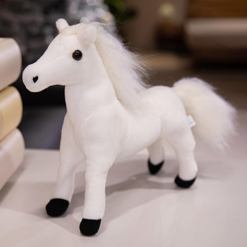 Cute Simulation Pony Horse Doll Plush Toy Sweat Blood Bmw Doll Children'S Doll Birthday Gift