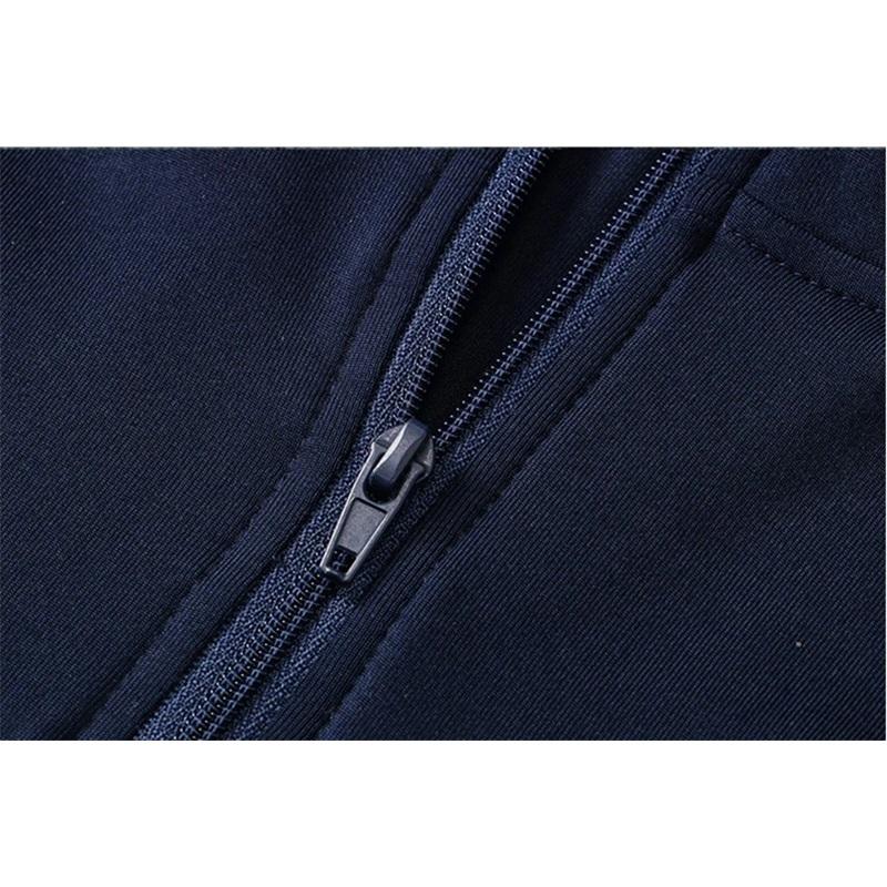 Men's Autumn Winter Fleece Fitness Clothes High Elastic Compression Sports Running Training Long Sleeve Warm Stand Collar Sweatshirt