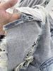 Summer 2026 American Pink Ripped Denim Shorts - Korean Style Wide-Leg A-line Hot Pants