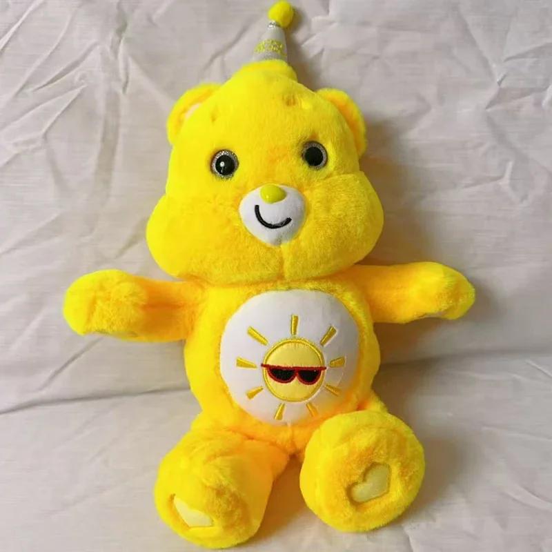 Anime Cartoon Care Bears Kawaii Birthday Plush Toy Japanese New Rainbow Bear Plush Doll Bedroom Pillow Ornament Doll Gift 45cm