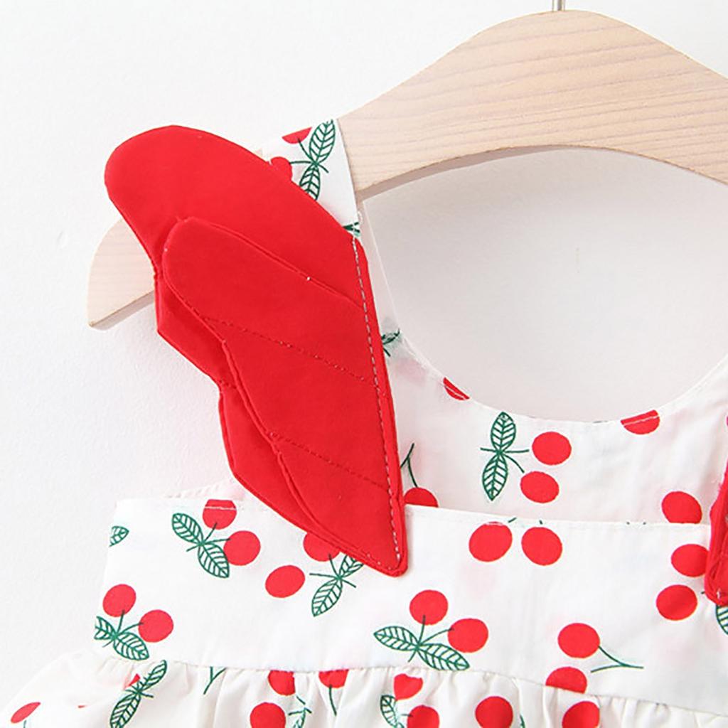 Summer Girls' Cute Sleeveless Sling  Print Dress Children's Skirt