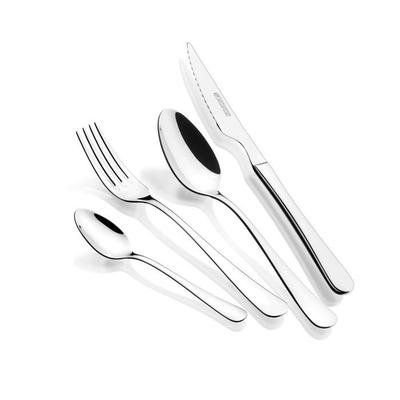 Cutlery Set - Monix - Stainless Steel - 24 Pieces - Dishwasher Safe - Shiny Finish