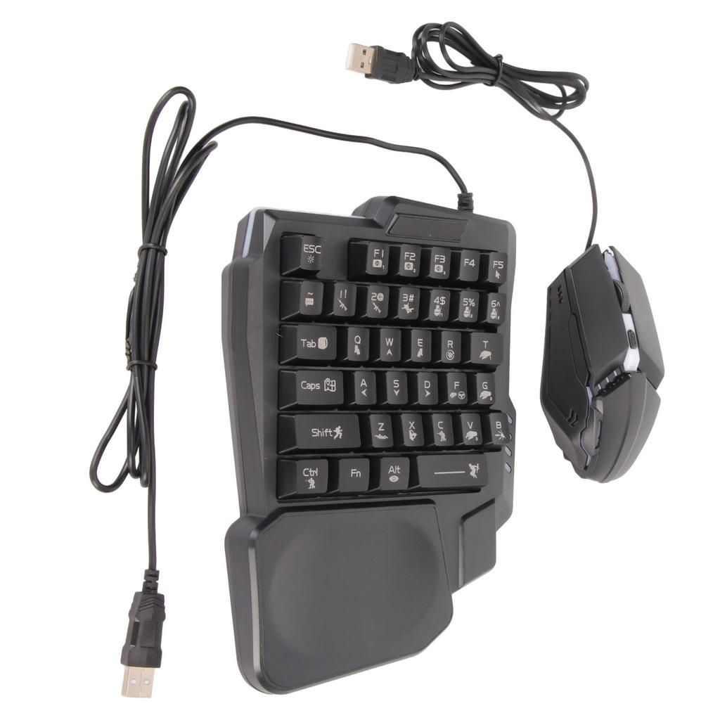 Halbhand Gaming Tastatur und Maus Combo Kabelgebundener Gaming Maus Konverter für Android für Harmony für
