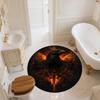 Crow,Round Area Rug,Carpet Rug for Living Room Bedroom Sofa Playroom Decor,Non-slip Floor Mat
